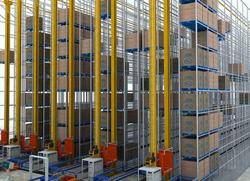 智能深圳工廠倉庫貨架要用幾臺(tái)堆垛機(jī)？【易達(dá)貨架】