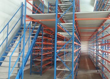 寮步閣樓式倉儲貨架用什么顏色好？【易達貨架】