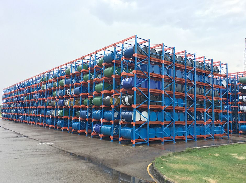 捷客斯?jié)櫥蛷V州油桶貨架【易達(dá)貨架】