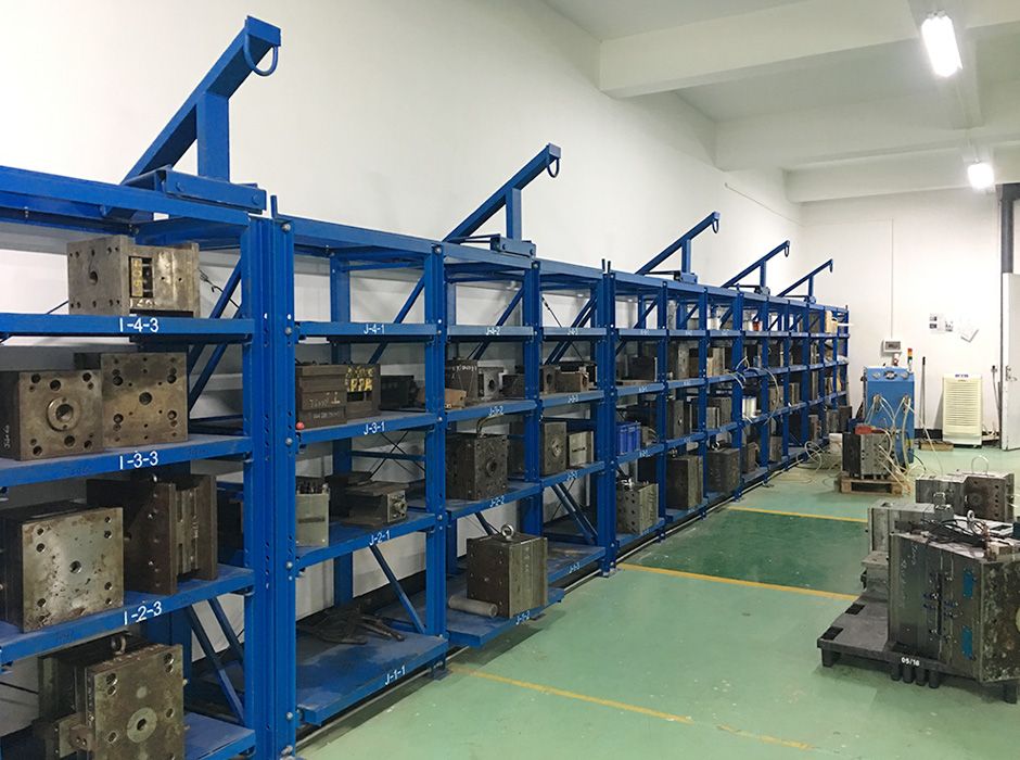 暉悅嬰兒用品廣州抽屜式模具架【易達貨架】