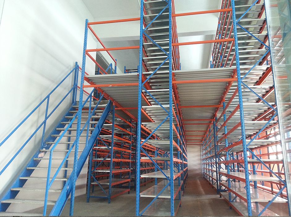 印彩美麗華圖文廣州倉庫閣樓貨架【易達貨架】