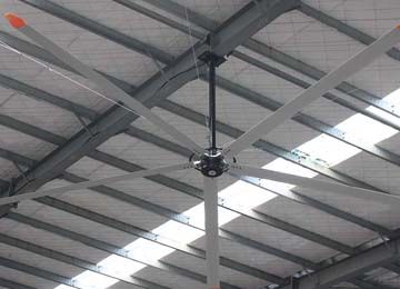 直徑7.3米的惠州工業(yè)大風扇【易達貨架】