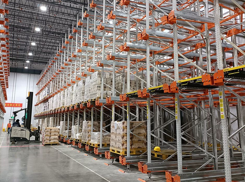 沃爾瑪穿梭車高密度存儲貨架【易達貨架】