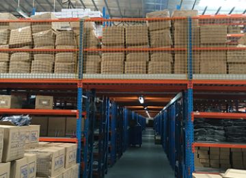 湛江倉(cāng)庫(kù)貨架閣樓式貨架有現(xiàn)貨嗎？【易達(dá)貨架】