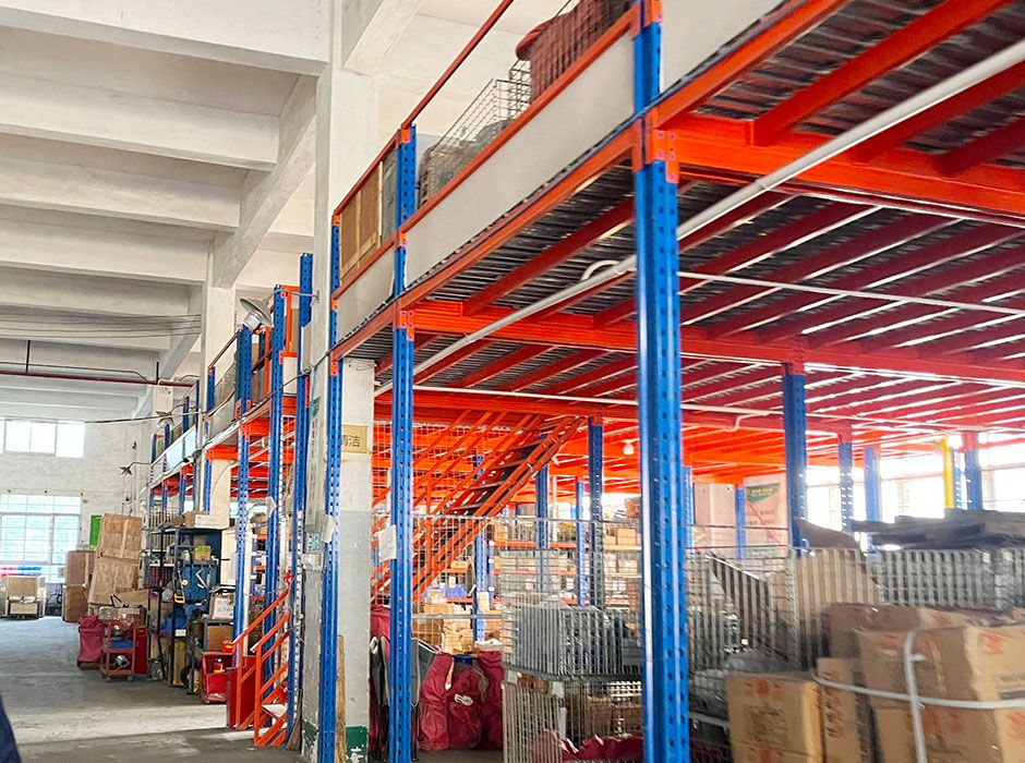 佳福斯閥門廣州閣樓平臺貨架【易達貨架】