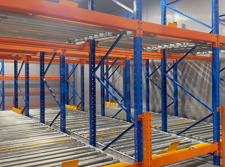 浙江金邁馳冷庫重力式貨架【易達貨架】