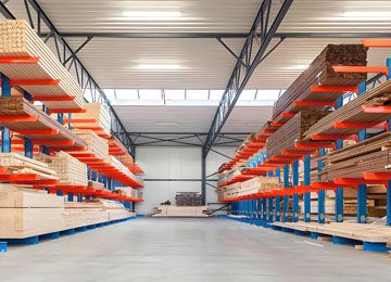  懸臂板材重型貨架承重高嗎？【易達(dá)貨架】