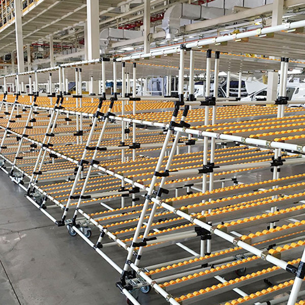 精益管貨架線棒流利條貨架物料周轉(zhuǎn)車 精益管貨架線棒流利條貨架物料周轉(zhuǎn)車