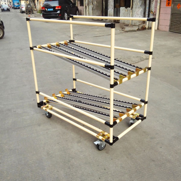 精益管貨架線棒流利條貨架物料周轉(zhuǎn)車 精益管貨架線棒流利條貨架物料周轉(zhuǎn)車